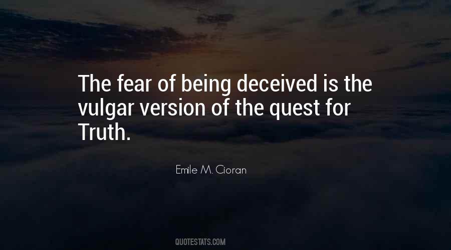 Quotes About Not Being Deceived #531330