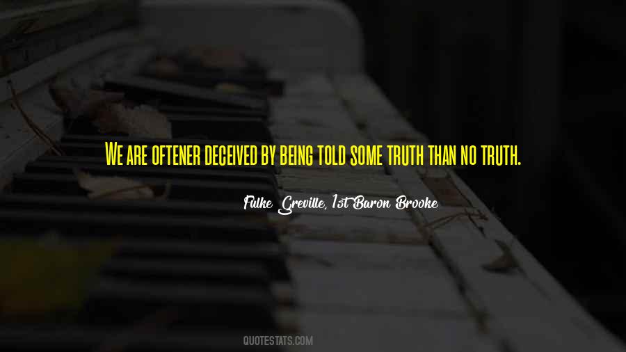 Quotes About Not Being Deceived #713221