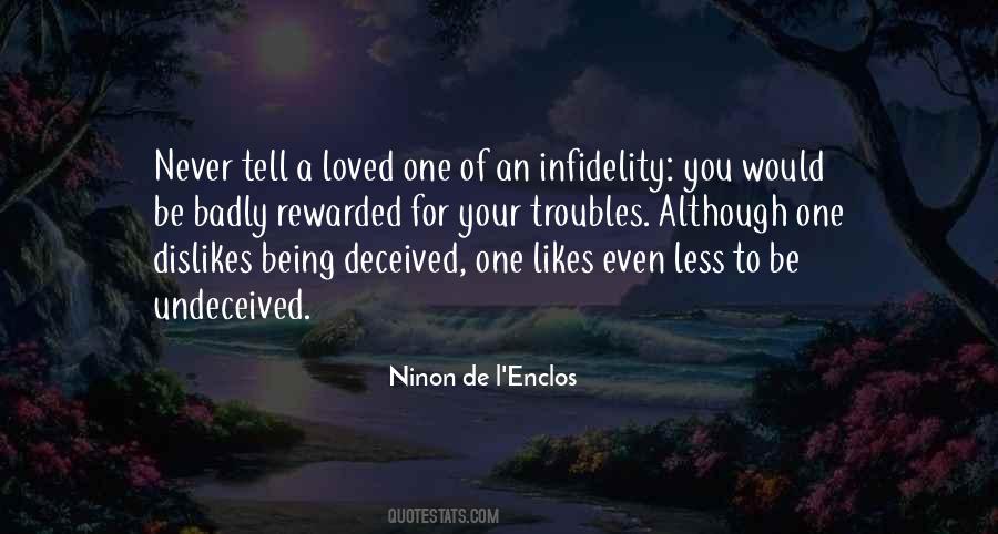 Quotes About Not Being Deceived #779330