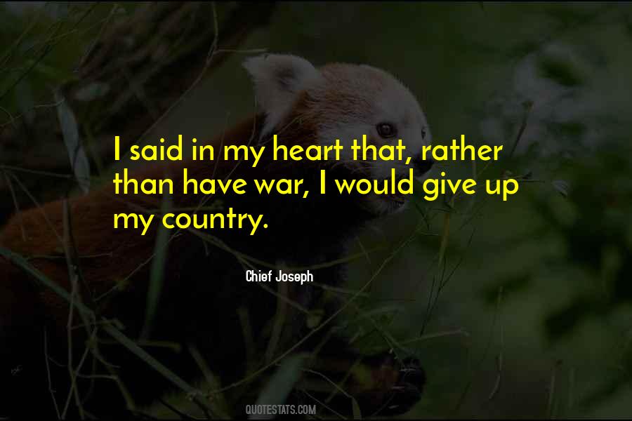 Heart War Quotes #375804