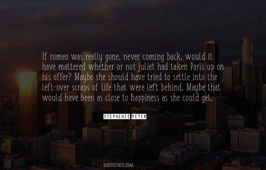 Quotes About Never Settle For Second Best #1287670