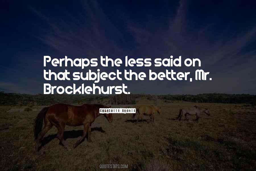Quotes About Mr Brocklehurst #1300061