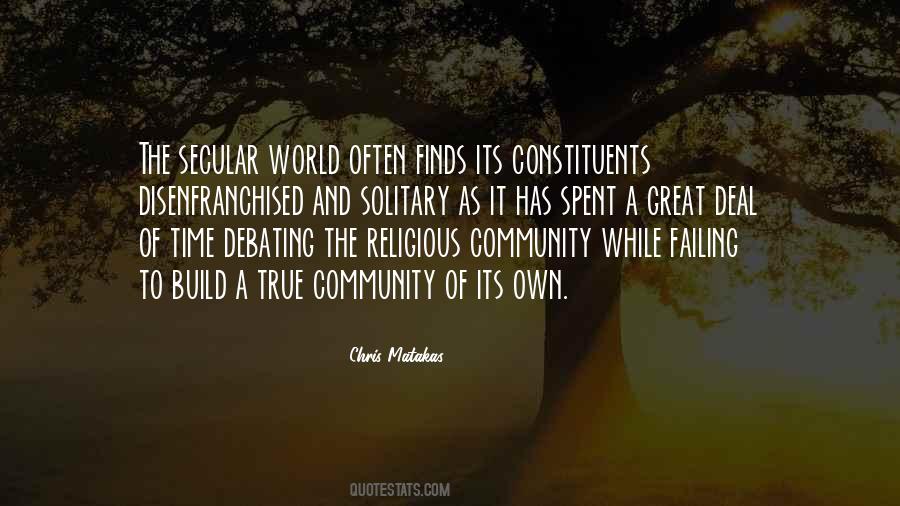 Religious Community Quotes #959246