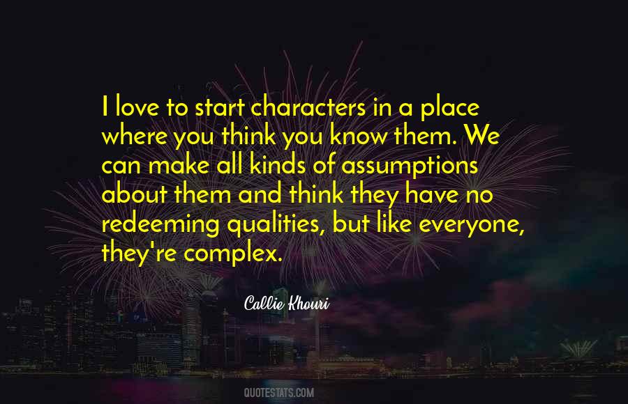 Quotes About Complex Characters #136428