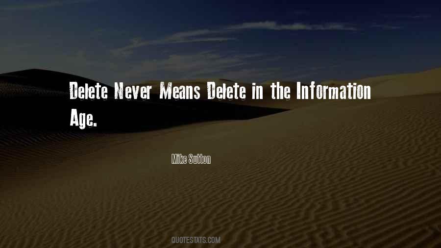 Quotes About Delete #990402