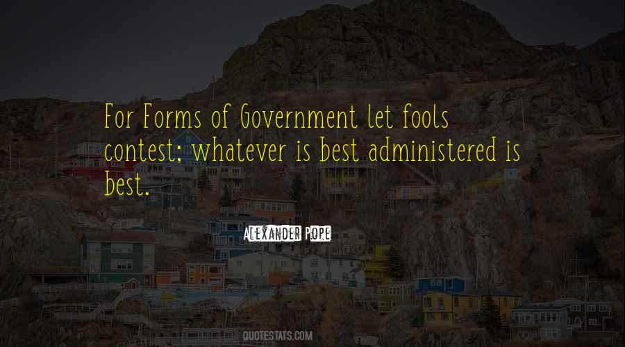 Quotes About Forms Of Government #1578302