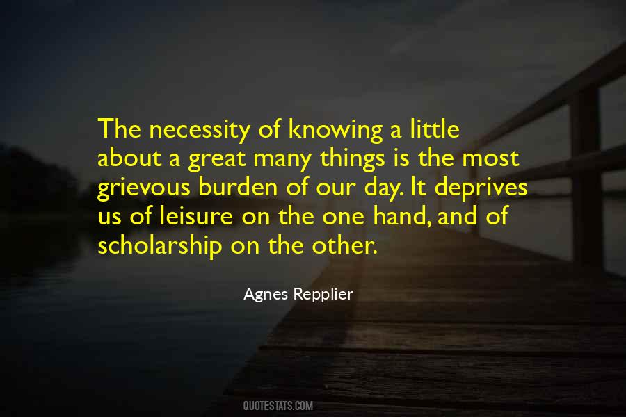 Burden Of Knowledge Quotes #1629314