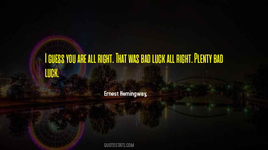 Quotes About No Such Thing As Luck #14507