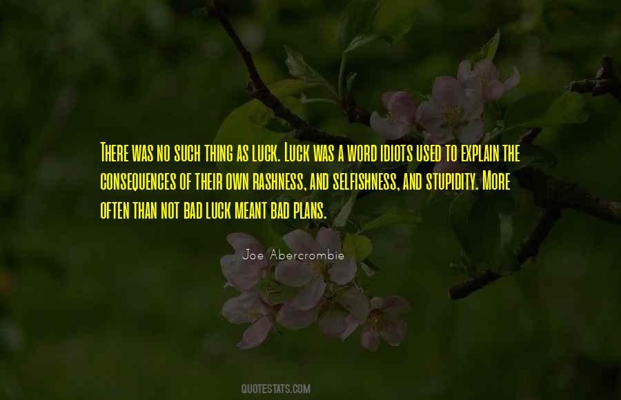 Quotes About No Such Thing As Luck #84195