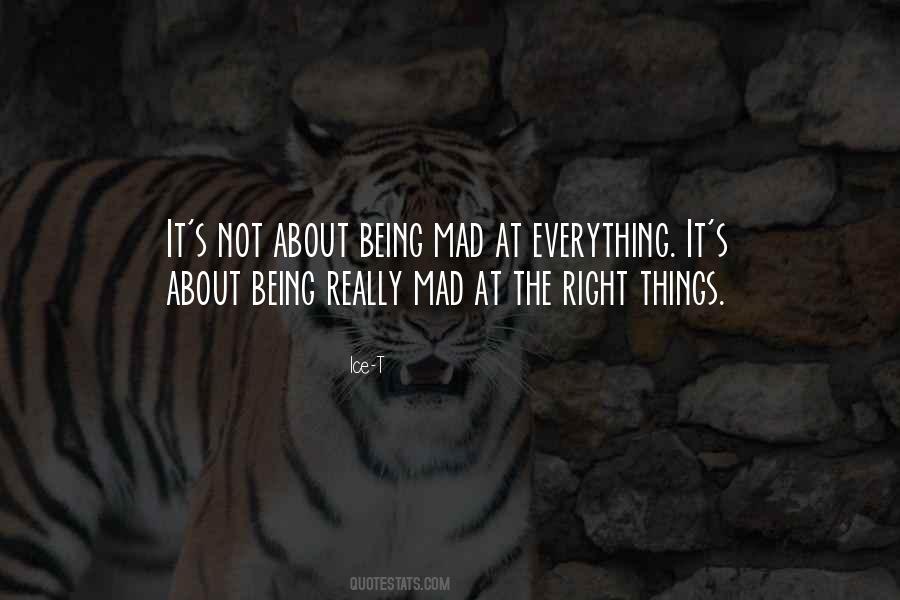 Quotes About Being Mad #31430