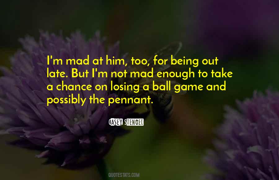 Quotes About Being Mad #417351