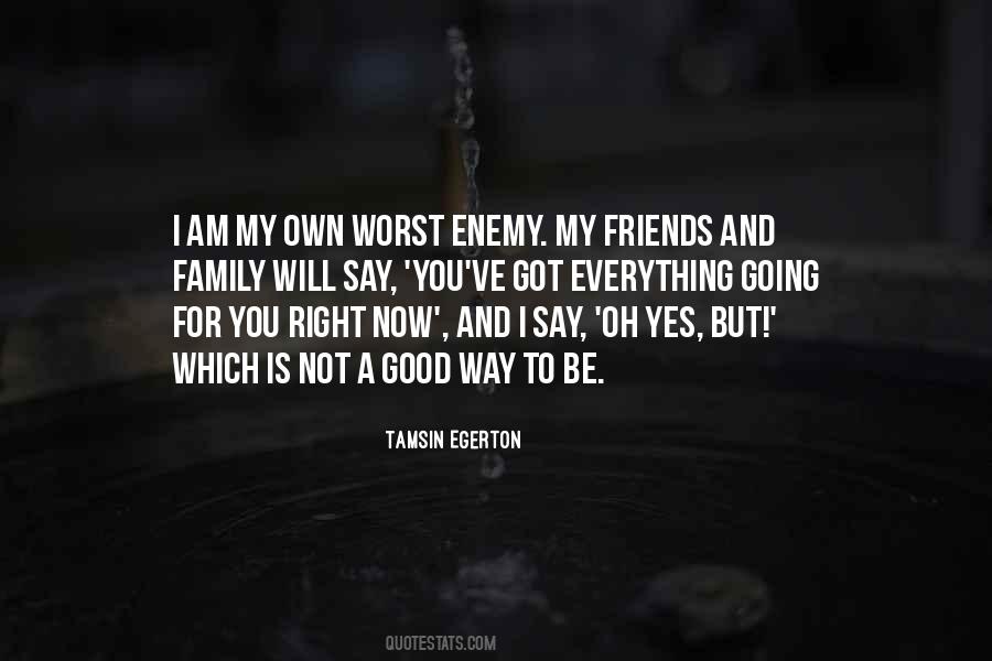 Quotes About Enemy And Friends #338768