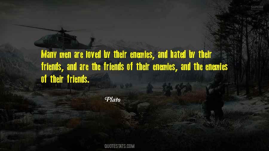 Quotes About Enemy And Friends #430999