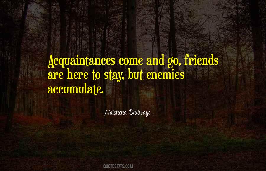 Quotes About Enemy And Friends #455505