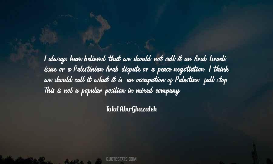 Palestine Israeli Conflict Quotes #1659304