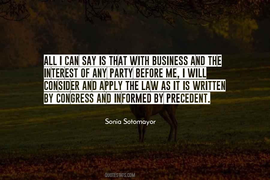 Quotes About Business And Law #1200857