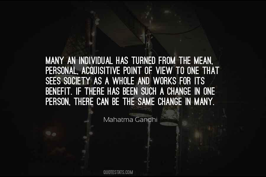 Quotes About Society Over The Individual #24053