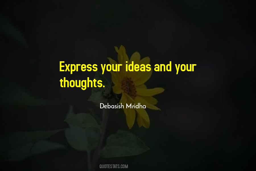 Express Thoughts Quotes #448607