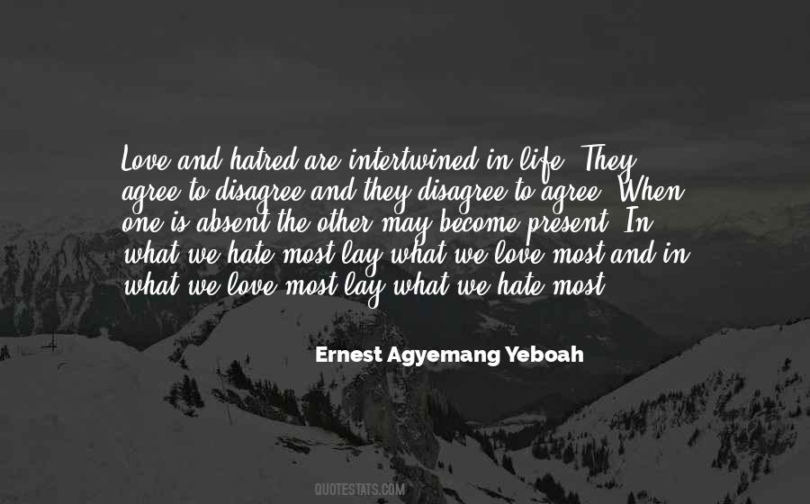 Love And Hatred Quotes #708977