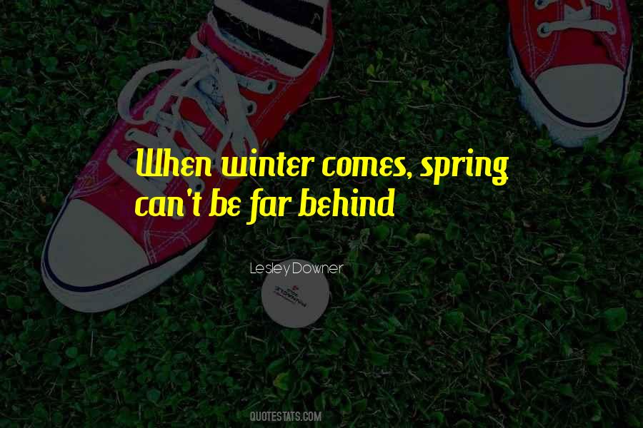 Quotes About Winter Spring #108021