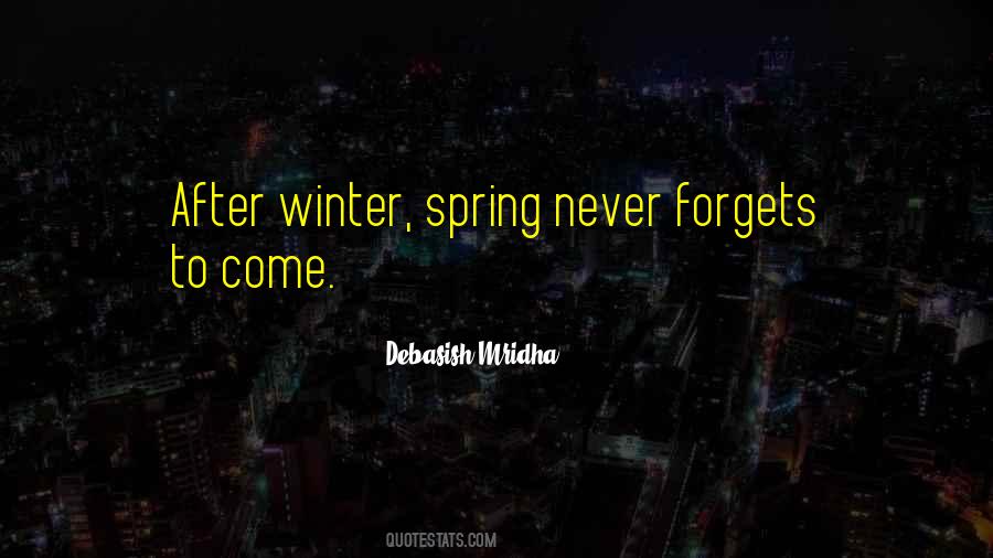 Quotes About Winter Spring #1448601