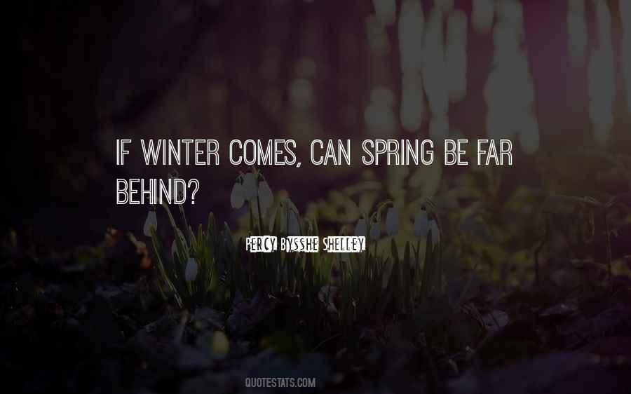 Quotes About Winter Spring #354796