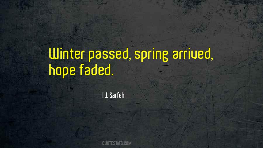 Quotes About Winter Spring #404905