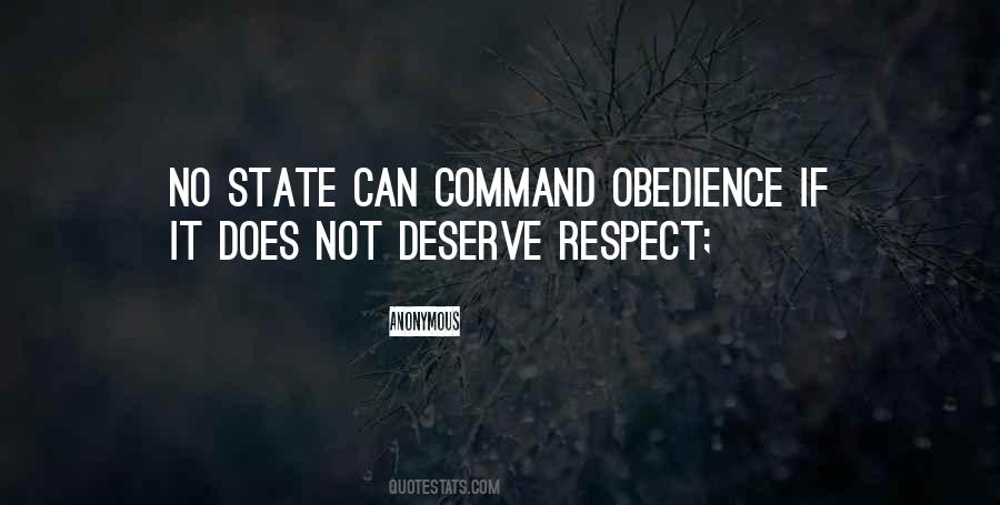 Respect And Obedience Quotes #731323