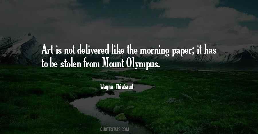 Quotes About Mount Olympus #282206