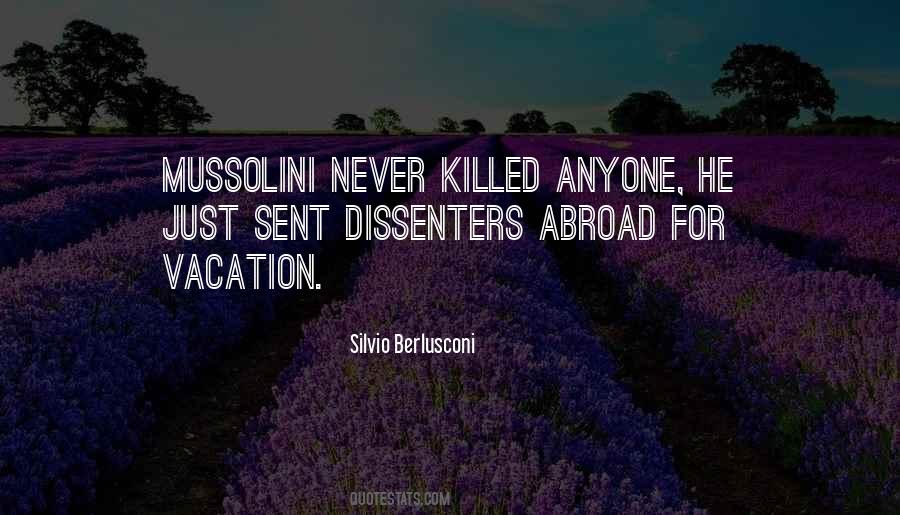 Quotes About Mussolini #77134