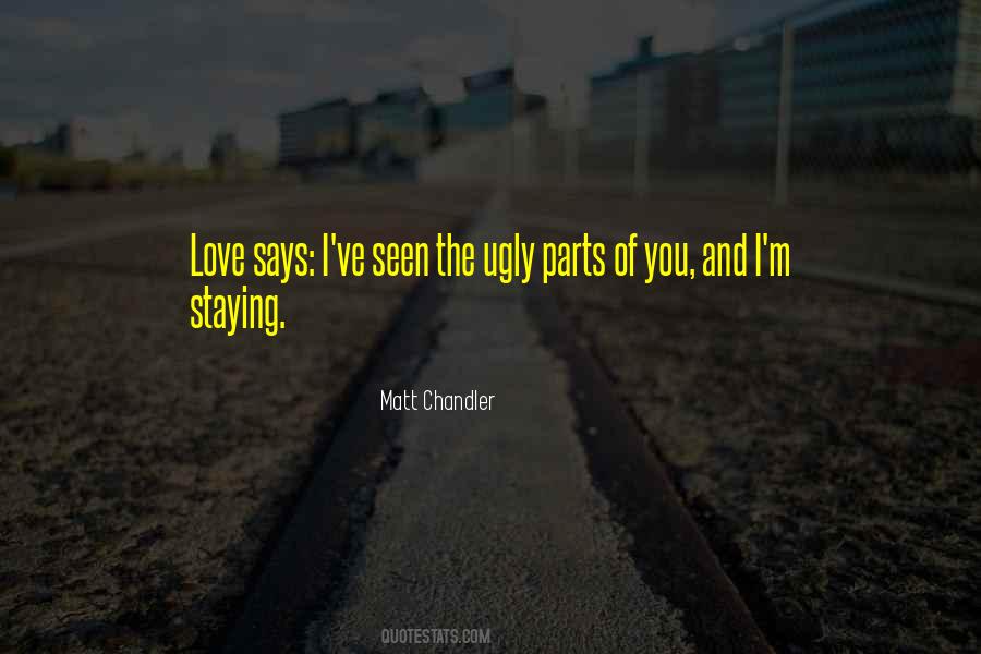 Quotes About Ugly Love #362588