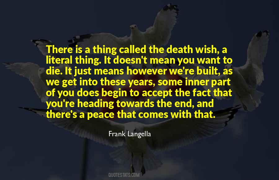 Quotes About Peace With Death #1413107