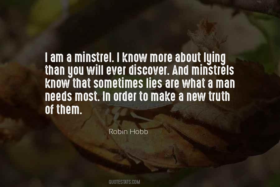 Quotes About Minstrels #687553