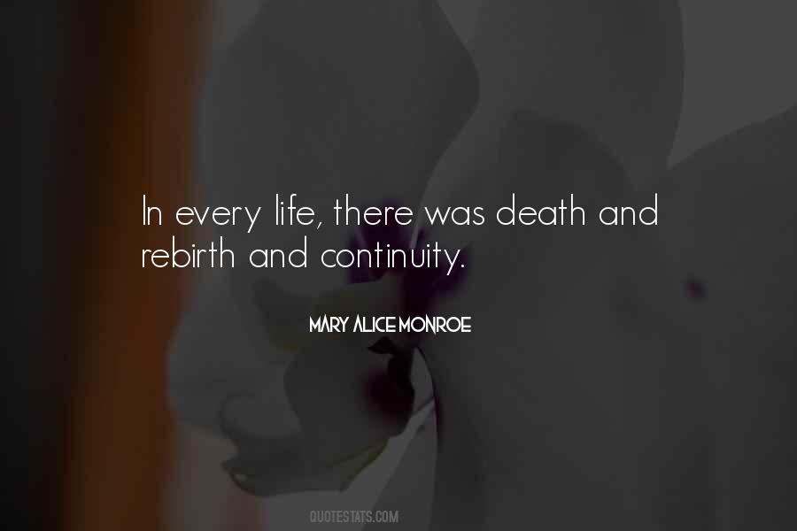 Quotes About Death And Rebirth #257553
