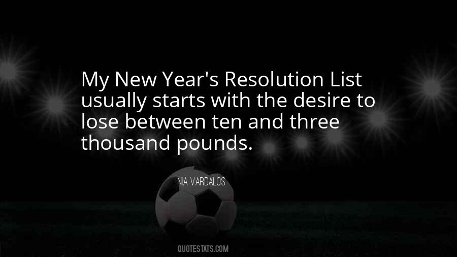 New Year S Resolution Quotes #1587511