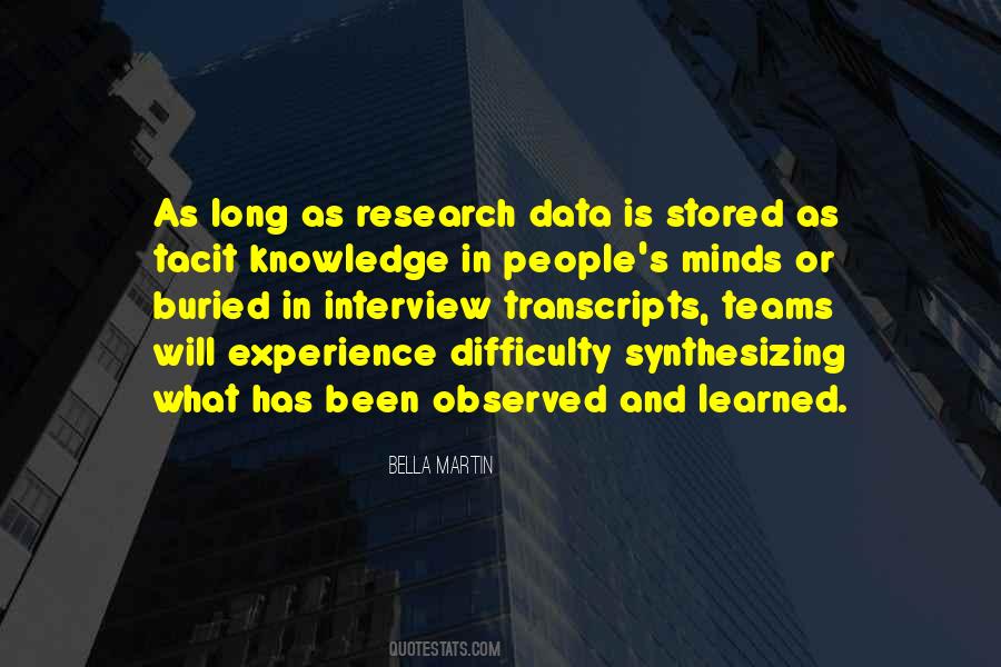 Quotes About Tacit Knowledge #1316124