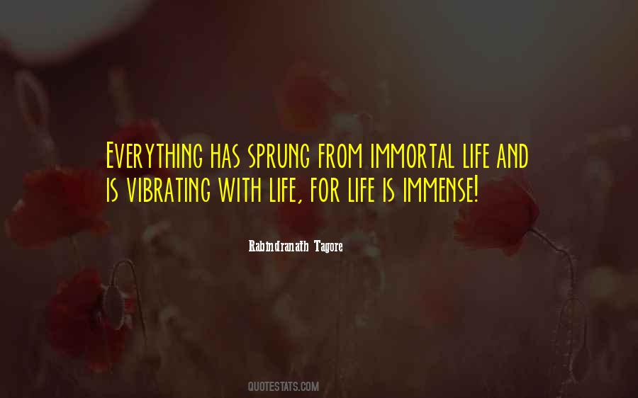 Quotes About Immortal Life #961024