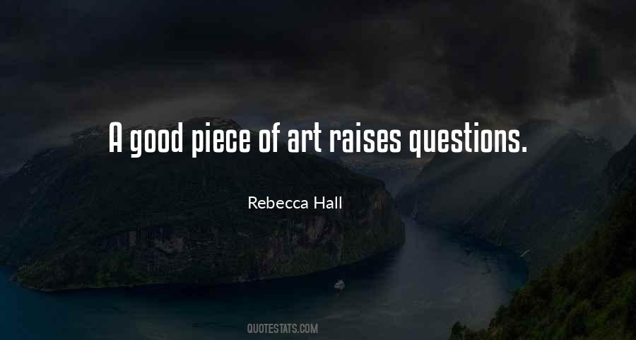 Raises Questions Quotes #1421577