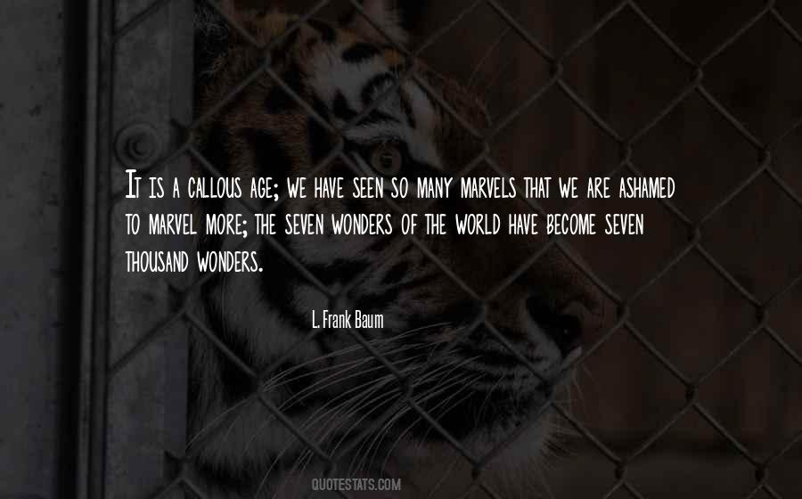 Quotes About Seven Wonders #91157