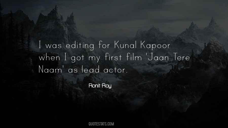 Quotes About Editing Film #1116023