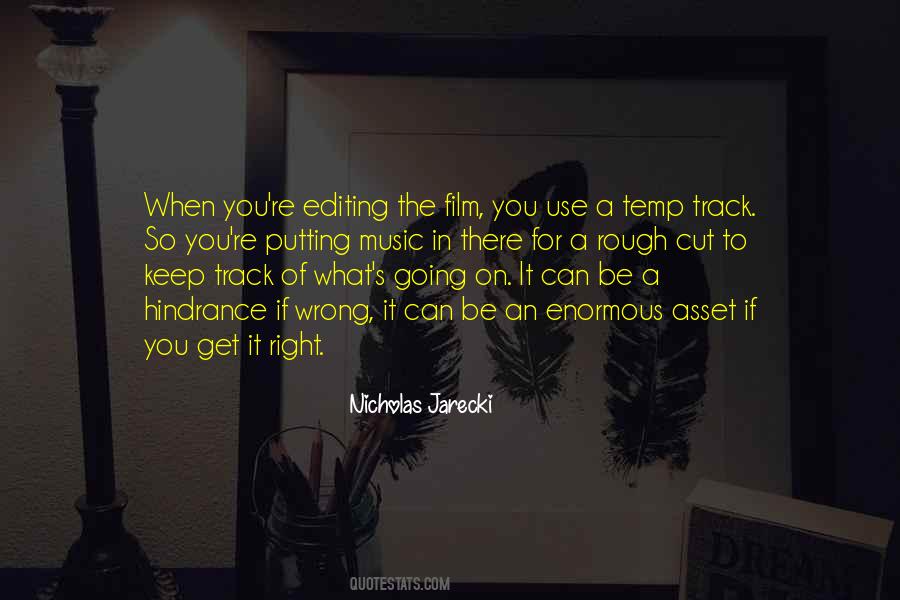 Quotes About Editing Film #1355136