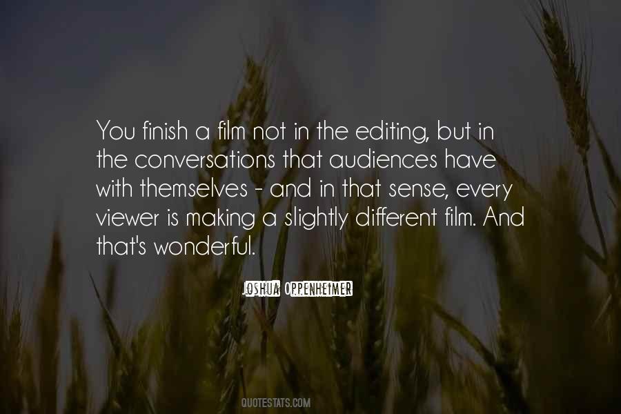 Quotes About Editing Film #1565567