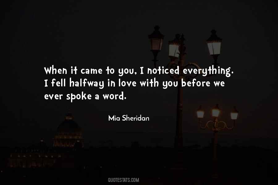 Quotes About When You Fell In Love #1099866