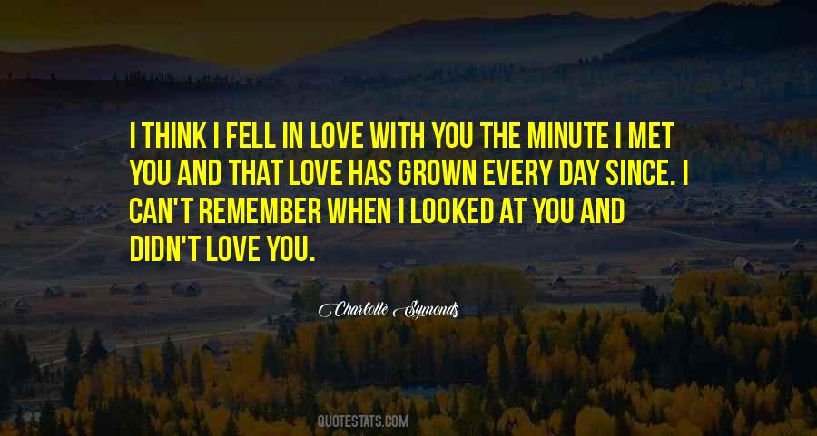 Quotes About When You Fell In Love #556361