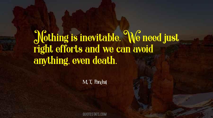 Death Inevitable Quotes #821810