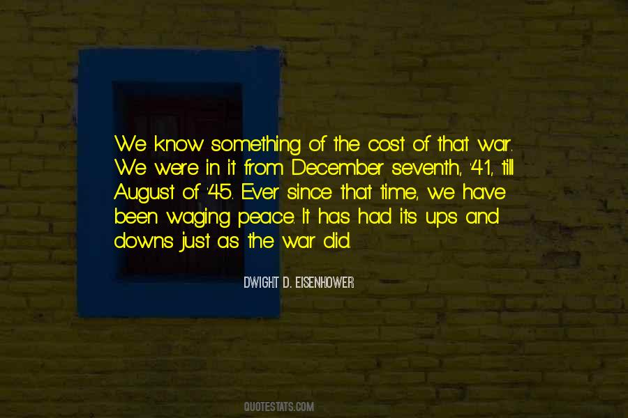 Quotes About Cost Of War #1849227