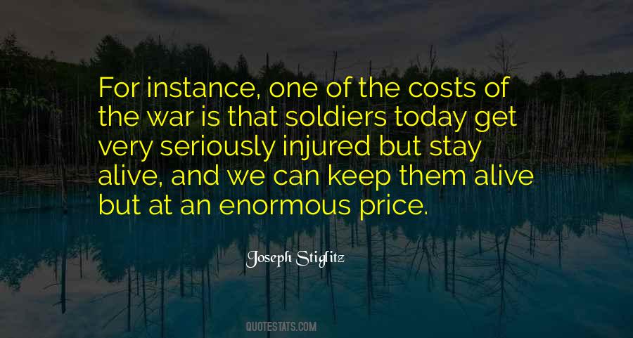 Quotes About Cost Of War #701105