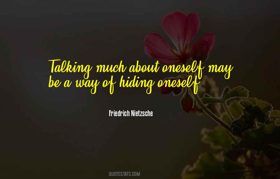 Quotes About Talking About Oneself #1072357