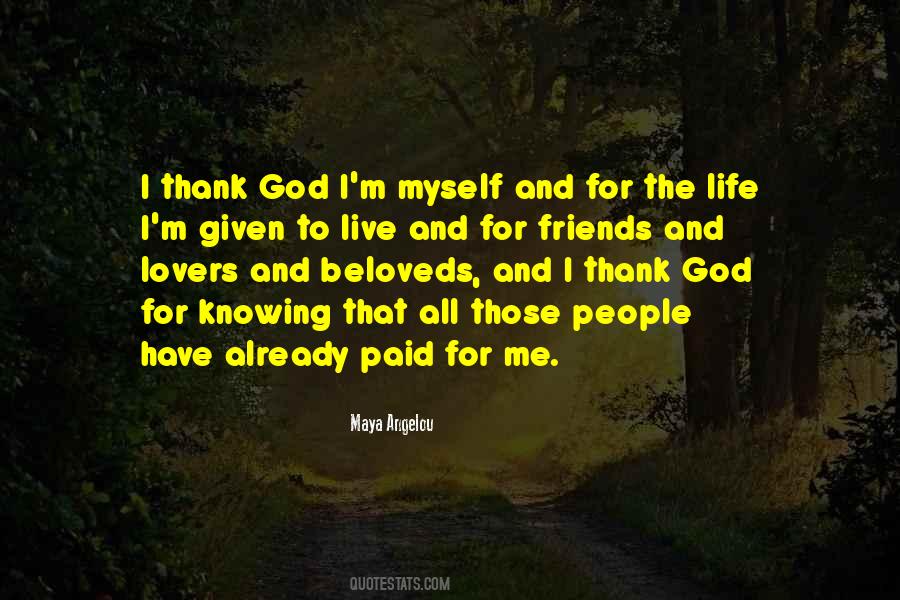 Quotes About Thank God For Friends #1489966
