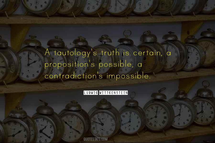 Quotes About Tautology #148909